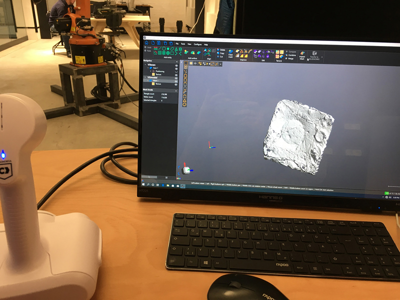 3D сканер Creaform в работе